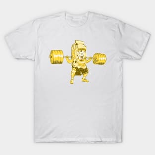 Banana Milkshake cartoon Exercising T-Shirt